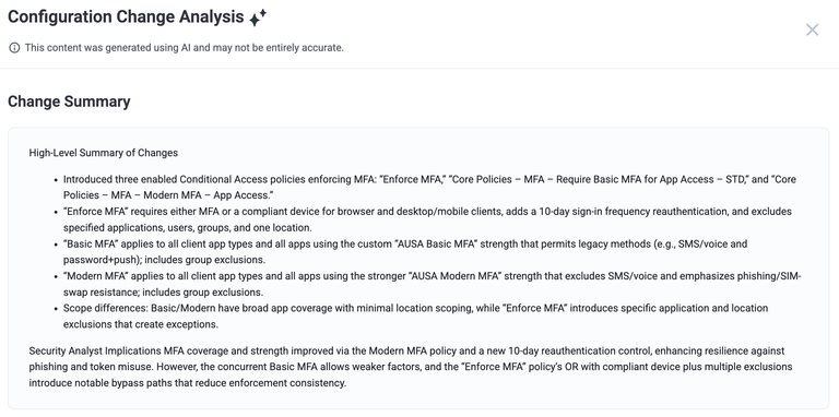 SPM Drift Log Change Summary