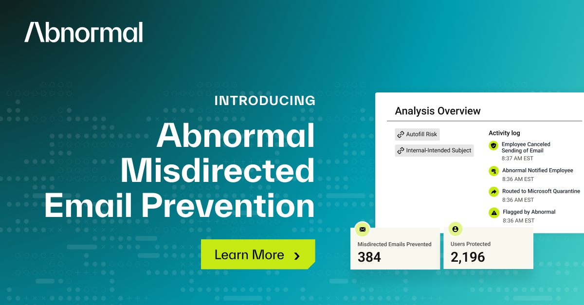 Email Abnormal Software Prevent Emails Reaching Unwanted Destinations:… | Abnormal AI